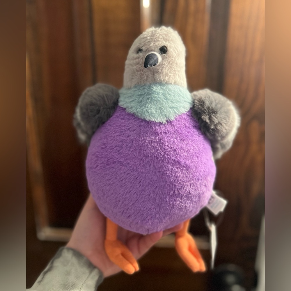 Pigeon Plush • Soft Stuffed Animal • Cute Bird Plush Toy